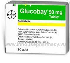 Glucobay 50mg tab, Acarbose Pack Size 30's